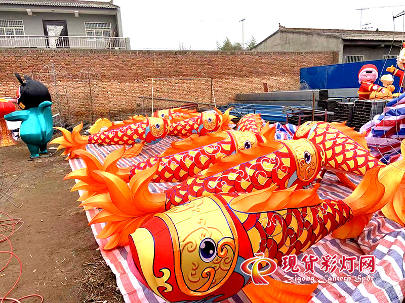 龍魚(yú)彩燈現(xiàn)貨,現(xiàn)貨花燈
