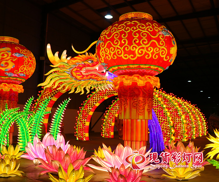 360度轉(zhuǎn)動喜慶燈籠，高品質(zhì)元宵花燈，彩燈