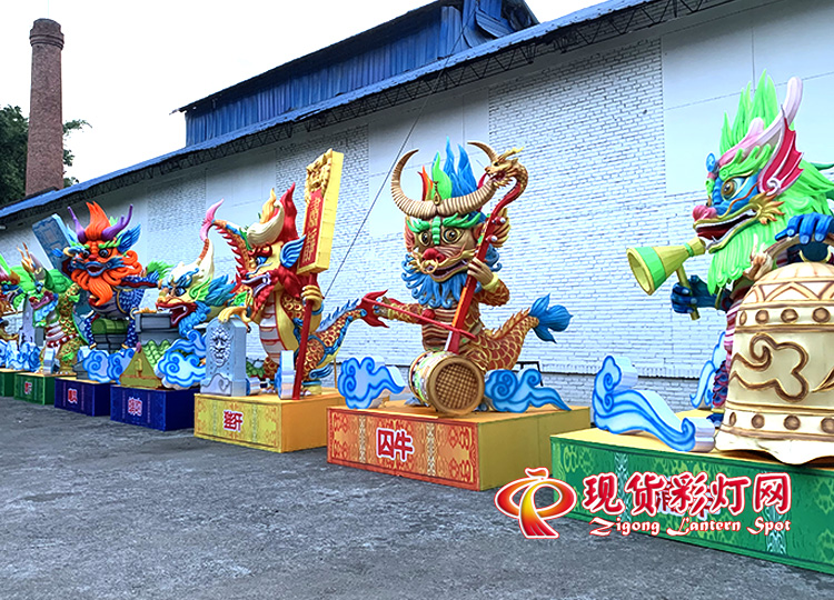 龍生九子經(jīng)典傳統(tǒng)題材花燈，精品現(xiàn)貨彩燈