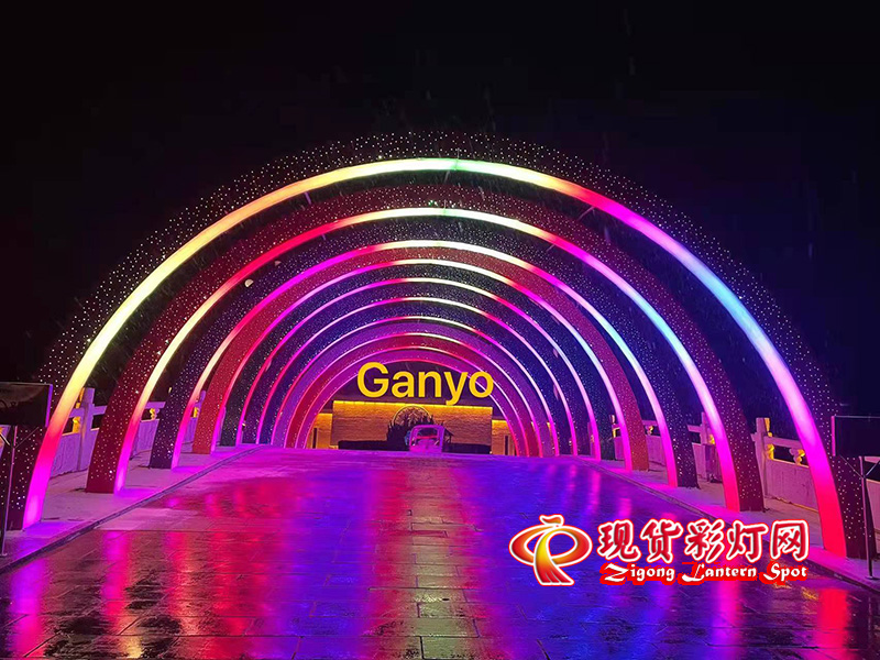 幻彩LED時光通道，七彩時光隧道，耐用型網(wǎng)紅景觀燈飾